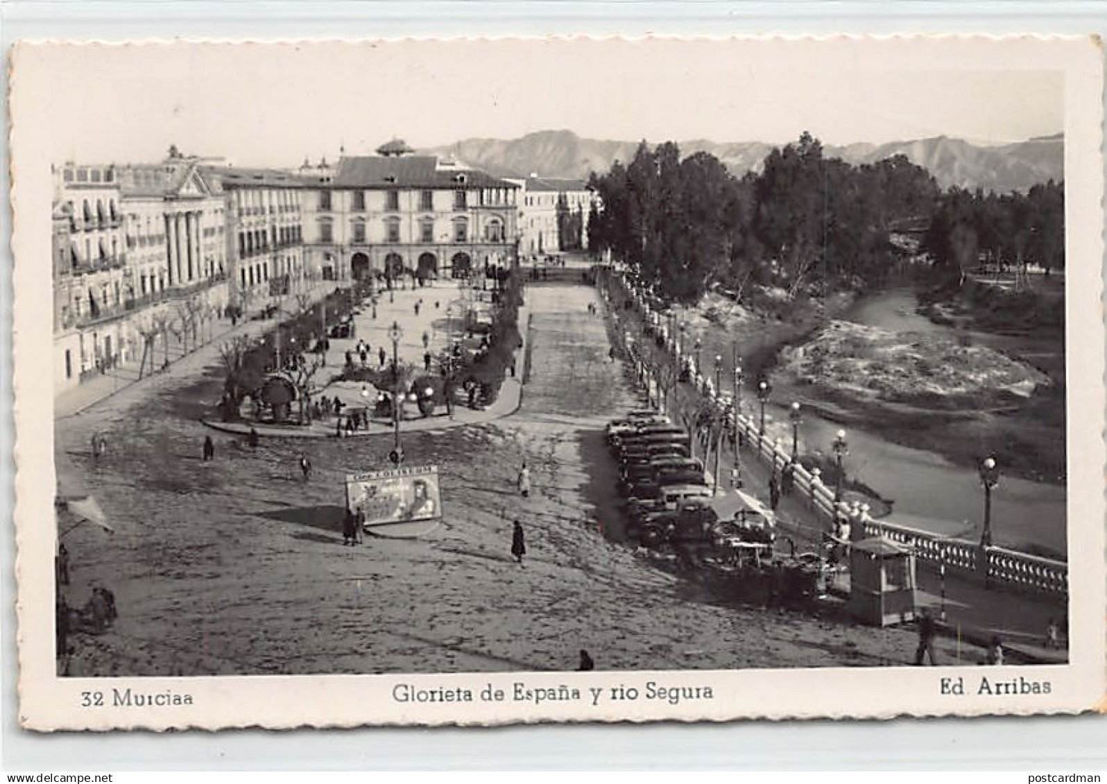 España - MURCIA - Glorieta de España y rio Segura - Ed. Arribas 32