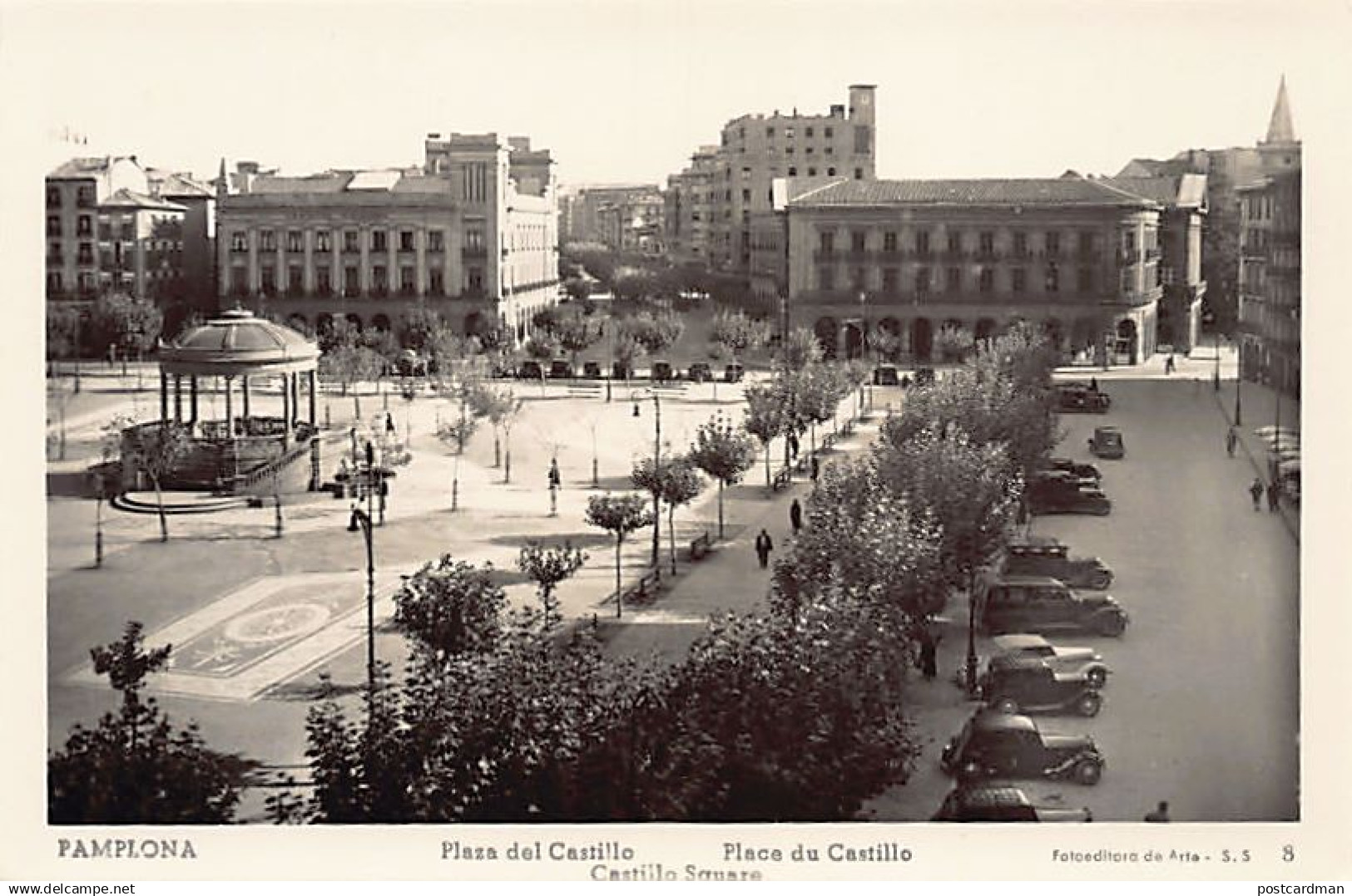 España - PAMPLONA (Navarra) Plaza del Castillo - Ed. Fotoeditora de Arte