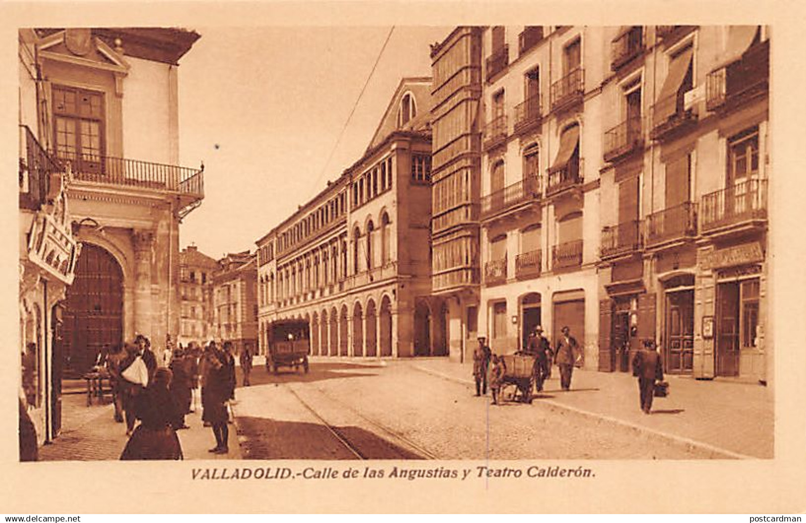 España - VALLADOLID (Cast. y León) Calle de las Augustias y teatro Calderón - Ed. Graficas Villarroca