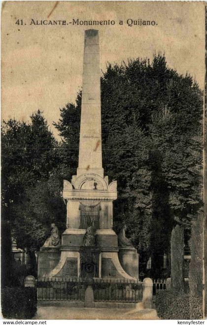 Alicante - Monumento a Quijano