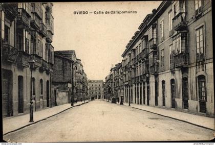 CPA Oviedo Asturias Spanien, Calle de Campomanes