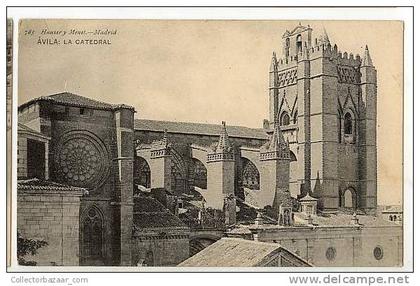 SPAIN ESPAÑA VINTAGE POSTCARD POSTAL ca1900 Ávila: La Catedral