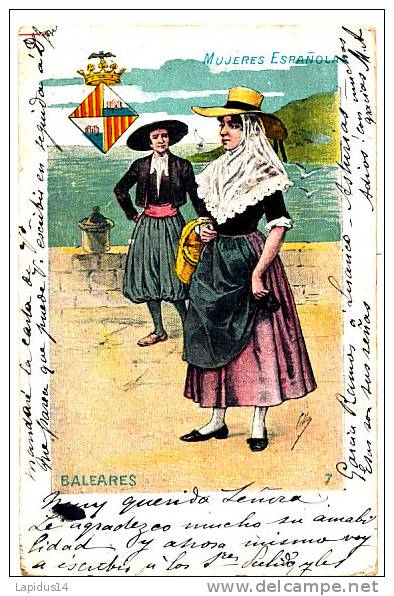 S 851 / CPA ESPAGNE-   BALEARES  MUJERES ESPAGNOLA