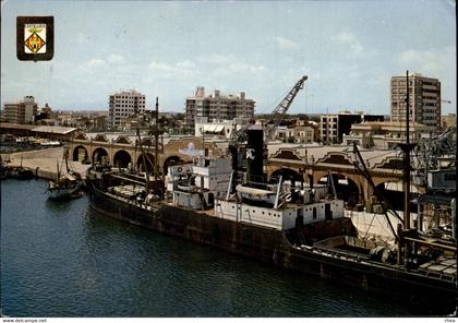 ESPAGNE - CASTELLON DE LA PLANA - port - bateau - cargo