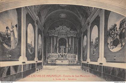 CPA ESPAGNE CALDAS DE MALAVELLA ERMITA DE SAN MAURICIO INTERIOR