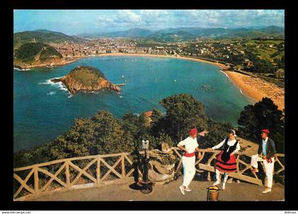 Espagne - Espana - Pais Vasco - San Sebastian - Vista desde Igueldo - Folklore - CPM - Voir Scans Recto-Verso