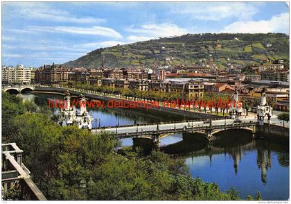 Rio Urumea y puentes San Sebastian