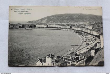 San Sebastian, vista general, Espagne