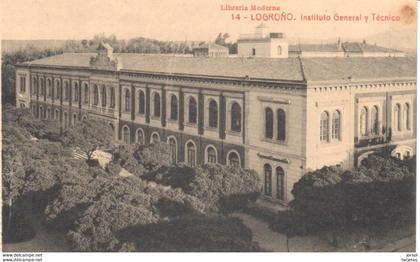 POSTAL     LOGROñO  -ESPAñA  -INSTITUTO GENERAL Y TECNICO