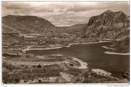 POSTAL DE LERIDA DE LA PANORAMICA DEL PANTANO DE OLIANA  (JANOT ORGAÑA)