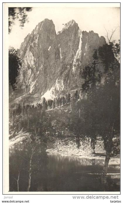 POSTAL    VALLE DE ESPOT -LERIDA-  (ESPAÑA)  LOS ENCANTATS Y LAGO SAN MAURICIO