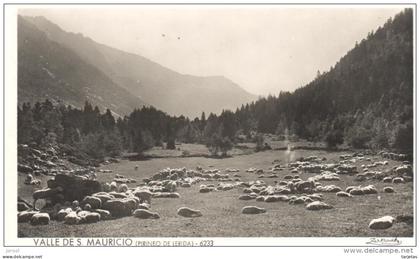 POSTAL  -VALLE SAN MAURICIO - LERIDA  -PIRINEO DE LÉRIDA