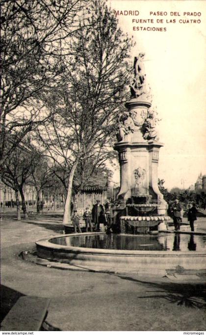 MADRID - Paseo del Prado - Fuente de las Cuatro Estaciones