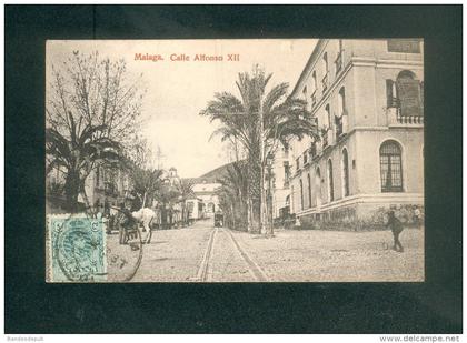 Espagne - Malaga - Calle Alfonso XII ( animée )