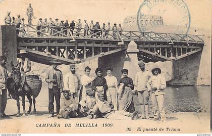 España - CAMPAÑA DE MELILLA 1909 - El puente de Traian - Ed. N. Boumendil (Sidi Bel Abbès) 35