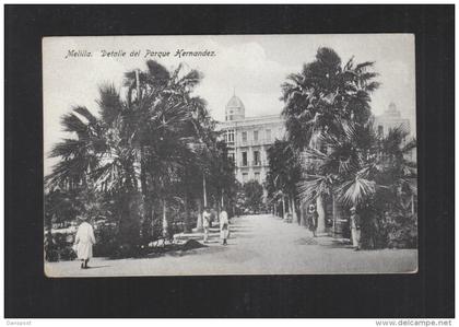 Melilla Detalle del Parque Hernandez 1926