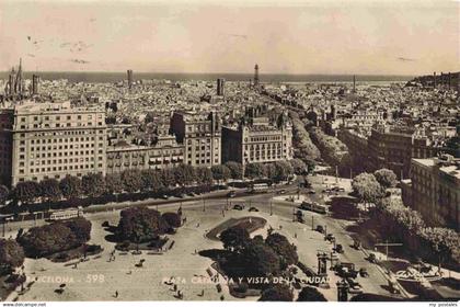 73992994 BARCELONA Cataluna ES Plaza Cataluna y vista de la ciudad