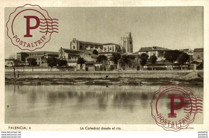 PALENCIA, CATEDRAL DESDE EL RIO