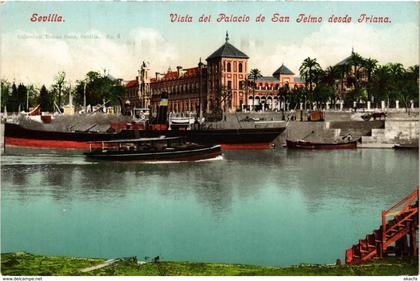 CPA Espagne Sevilla - Vista del Palacio de San Telmo desde Triana (282875)