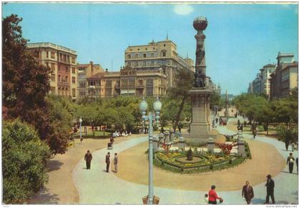 CPM - ZARAGOZA - Monumento a Lanuza en la Plaza de Aragon