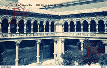 ZARAGOZA PATIO DEL PALACIO DE MUSEOS    ZARAGOZA ARAGON ESPAÑA ESPAGNE