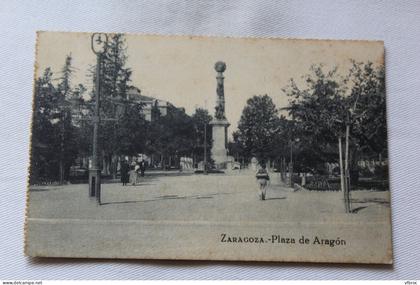 Zaragoza, plaza de Aragon, Espagne