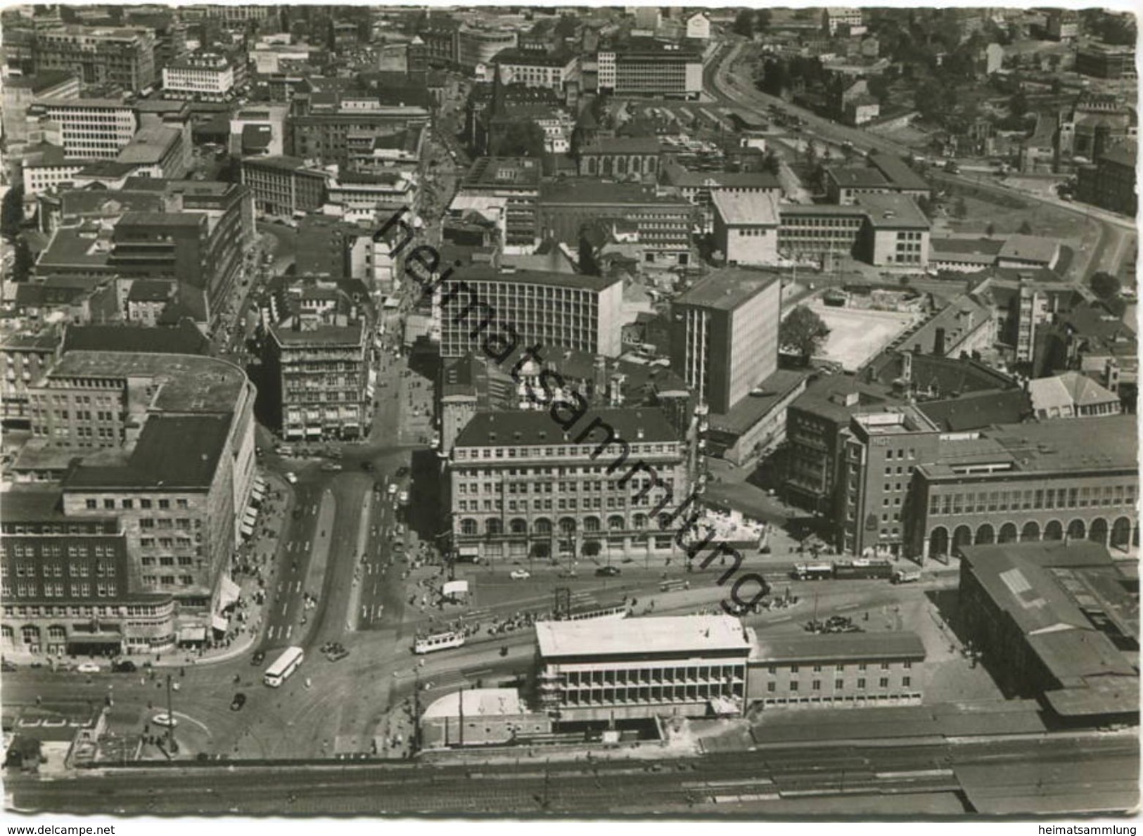 Essen - Luftansicht - Foto-AK Großformat 50er Jahre - Verlag Freytag Essen