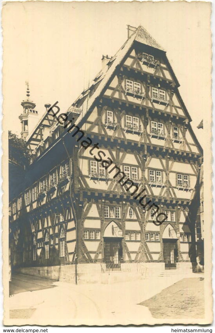 Esslingen - Rathaus - Hinteransicht - Foto-AK - Verlag W. Mayer Esslingen