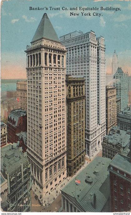 AK New York City Banker 's Trust Co Building Company Nassau Pine Wall Cedar Street St. Broadway Lower Manhattan NY