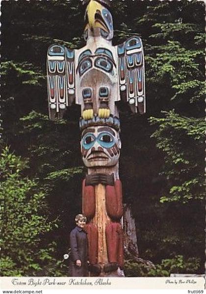 AK 178453 USA - Alaska - Totem Bight Park near Ketchikan