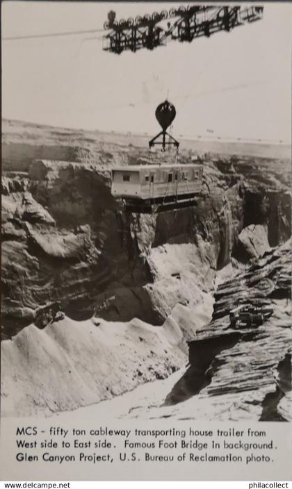 U. S. A. (AZ) Glen Canyon Arizona // Industry construction Cableway  no 3. 19??