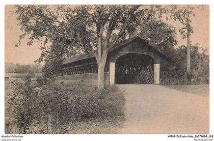 APBP10-0745-ETATS-UNIS - NORTH BENNINGTON - VT - old covered bridge