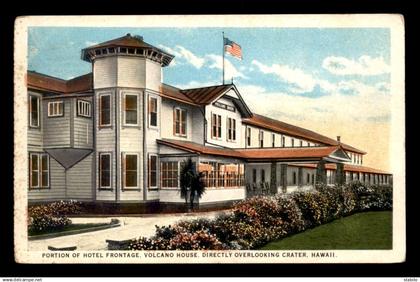 ETATS-UNIS - HAWAII - PORTION OF HOTEL FRONTAGE VOLCANO HOUSE DIRECTLY OVERLOOKING CRATER