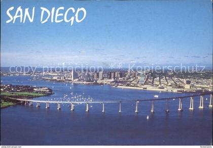 72052707 San Diego California San Diego Coronado Bay Bridge aerial view