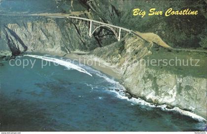 72402721 Monterey California Big Sur Coastline Fliegeraufnahme Bixby Bridge