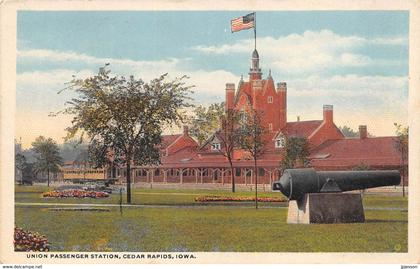 ETATS UNIS  IOWA  CEDAR RAPIDS  UNION PASSENGER STATION