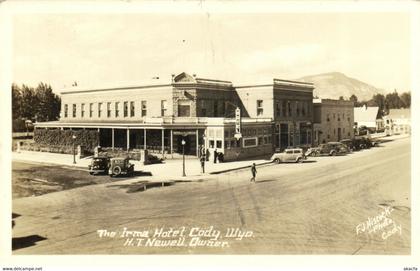 PC CPA US, WYOMING, CODY, THE IRMA HOTEL, VINTAGE REAL PHOTO POSTCARD (b5680)