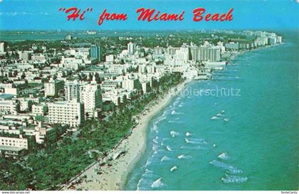 74012053 Miami Beach Hotels of Miami Beach Atlantic Ocean aerial view