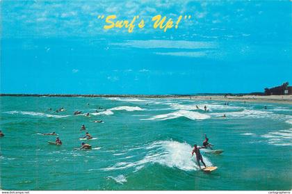 Postcard USA United States Fl Florida coast surf