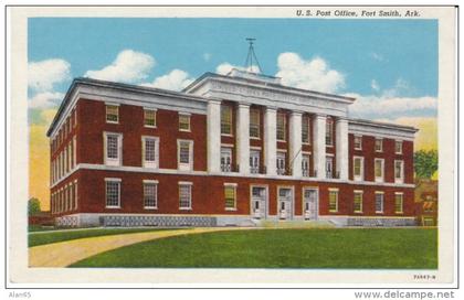 Fort Smith AR Arkansas, US Post Office, c1920s Vintage Postcard