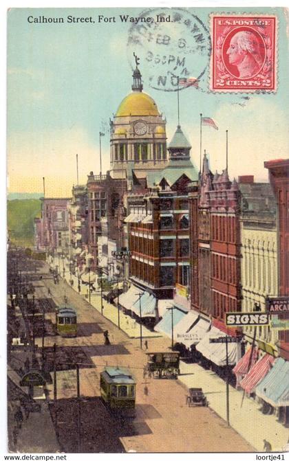 USA - Fort Wayne - Indiana - Calhoun Street - 1913