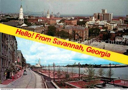 72897239 Savannah Georgia Gesamtansicht Promenade