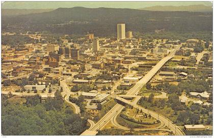 SOUTH CAROLINA - GREENVILLE - Aerial View of Business Section