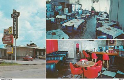 Hattiesburg Mississippi, Speed's Restaurant Interior, Ford Mustang Auto, c1970s Vintage Postcard