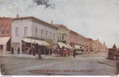 ILLINOIS - Waukegan - Genesee Street 1911