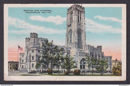 Postcard, United States, Indianapolis IN, Scottish Rite Cathedral,