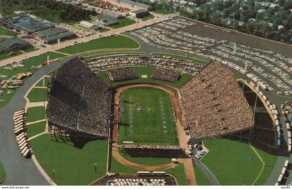 Jackson MS, Mississippi Memorial Stadium Aerial View Football Game, c1960s Vintage Postcard