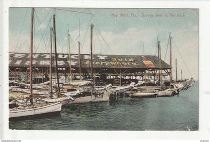 CP ETATS UNIS KEY WEST Sponge fleet at the dock