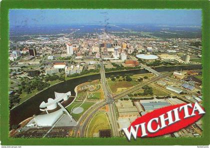 73998635 Wichita The skyline of downtown Wichita Fliegeraufnahme