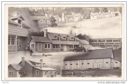 Renfro Valley Kentucky, Near Mount Vernon KY, Barn Dance, Autos, c1930s Vintage Real Photo Postcard